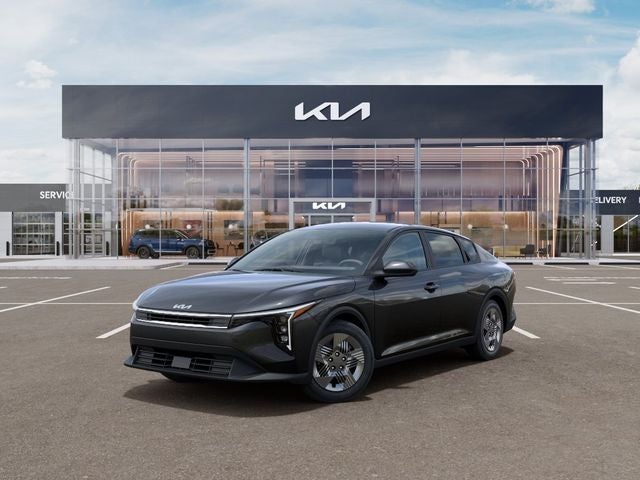 2026 Kia K4 LX in Gray — front three-quarter view