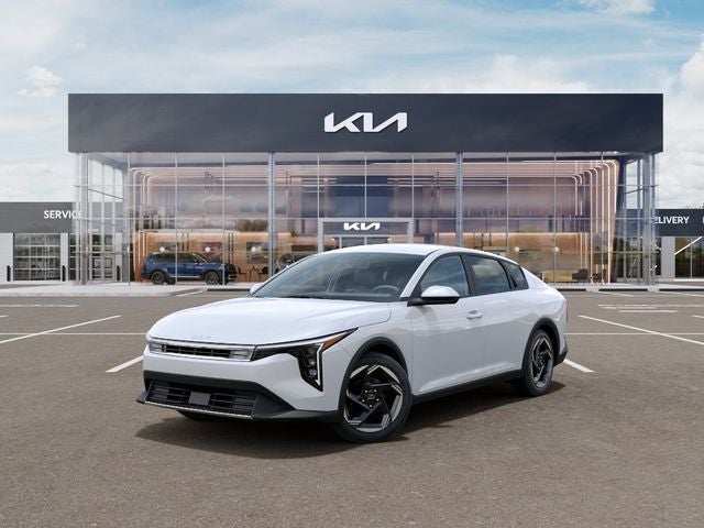 2026 Kia K4 EX in White — front three-quarter view