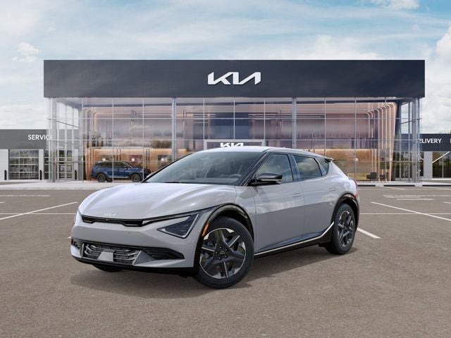 2026 Kia EV6 Light in Wolf Gray — front three-quarter view