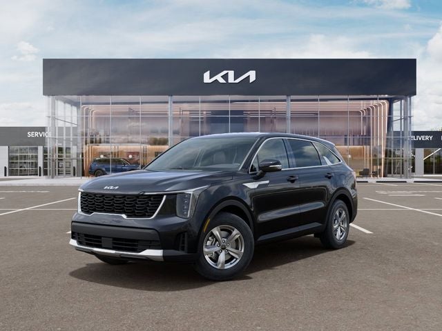2026 Kia Sorento LX in Panthera Metal — front three-quarter view