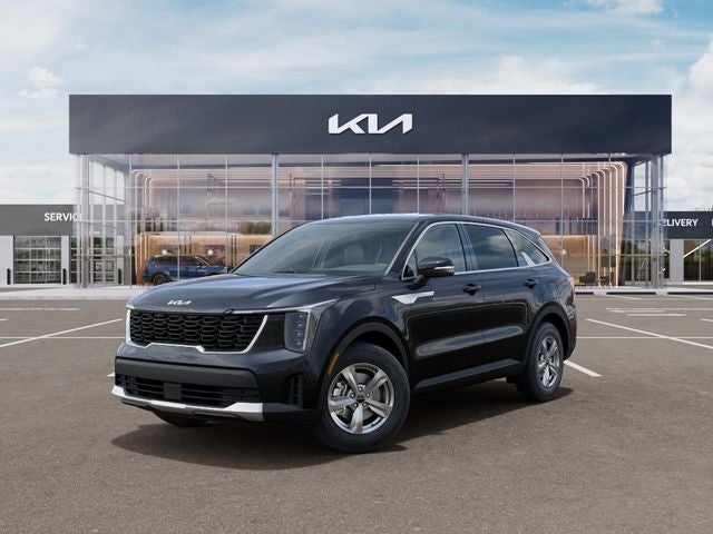 2026 Kia Sorento LX in Panthera Metal — front three-quarter view